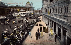 A Free Show in Front of the Million Dollar Pier Postcard