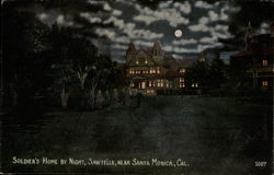 Soldier's Home by Night, Sawtelle Postcard
