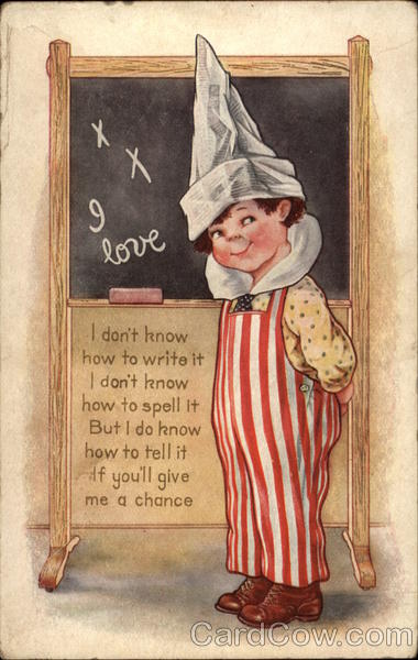 Boy in Dunce Hat Boys