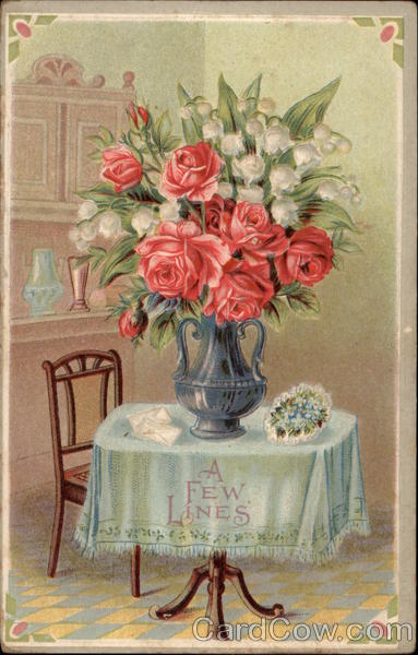 Vase of flowers on a table
