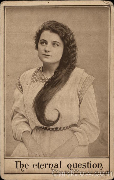 Girl with long hair Women