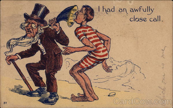 I Had an Awfully Close Call Comic, Funny