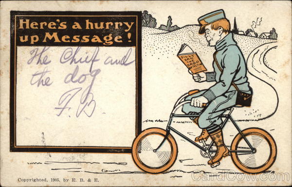 Here's a Hurry Up Message! Bicycles