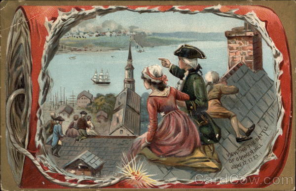 Veiwing the battle of Bunker Hill Patriotic