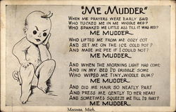 Me Mudder (Mother) Babies Postcard Postcard