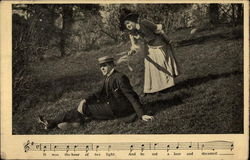 It Was the Hour of Twilight, And He Sat Alone and Dreamed Postcard