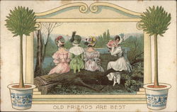 Old Friends are Best Postcard