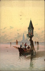 Boat on the Lake Postcard