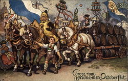 Gros Vom Munchner Octoberfest Germany Postcard Postcard