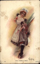 The French Maid Women Postcard Postcard