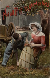 Not all Pippins Grow on Trees Couples Postcard Postcard
