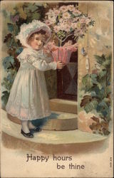 Happy Hours Be Thine Postcard
