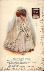 The Young Bride Marriage & Wedding Postcard Postcard