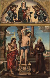 Mary Magdalene & Jesus drawings Religious Postcard Postcard