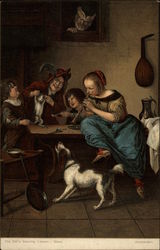 The Cat's Dancing Lesson by Steen Postcard