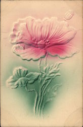 Pink Poppy Flowers Postcard Postcard