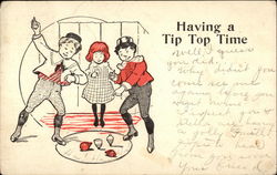 Having a Tip Top Time Postcard
