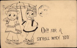 Oh! For a Stroll With You Postcard