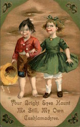Boy and Girl Postcard