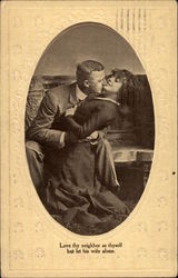 Love thy Neighbor, a Moral Lesson Postcard