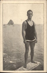 Ed. Harrison, Champion Deep Sea Diver of America Postcard