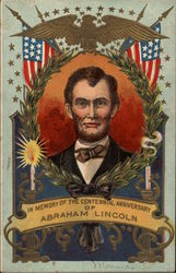 Centennial Anniversary of Abraham Lincoln Postcard