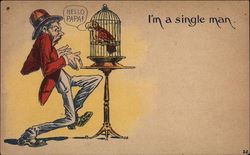 I'm a Single Man Postcard