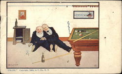 Froze Billiards Postcard Postcard