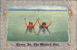 Come In, The Water's Fine Postcard