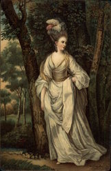 Portrait of Mrs Carnac by Reynolds Art Postcard Postcard