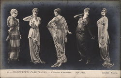 Silhouettes Parisiennes - Toilettes d'Interieur Postcard
