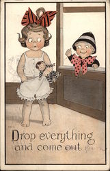 Drop Everything and Come Out! Postcard