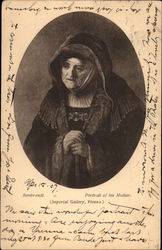 Portrait of Rembrandt's Mother Postcard