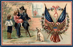They Fought Like Heroes, Long and Well Memorial Day Postcard Postcard