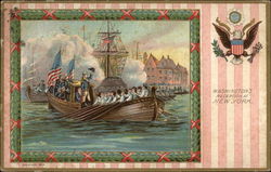 Washington's Reception at New York Postcard