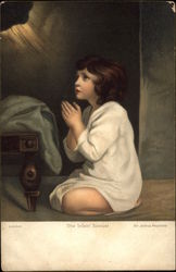 The Infant Samuel by Sir Joshua Reynolds Art Postcard Postcard