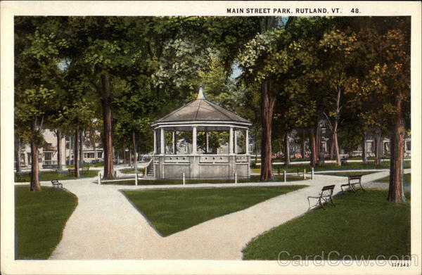 Main Street Park Rutland Vermont