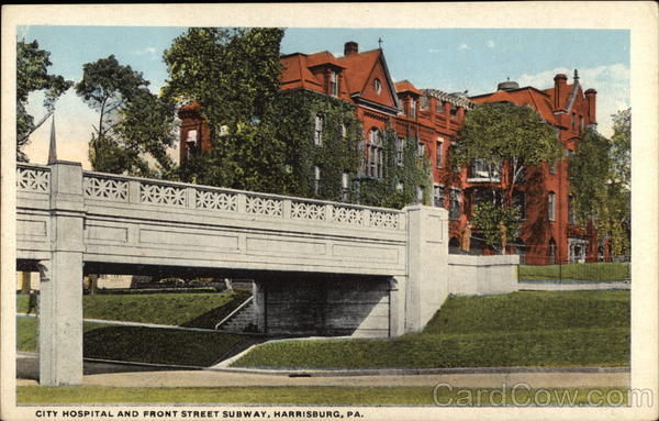 City Hospital and Front Street Subway Harrisburg Pennsylvania