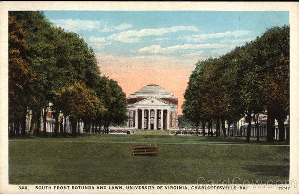 South Front Rotunda and Lawn, University of Virginia Charlottesville