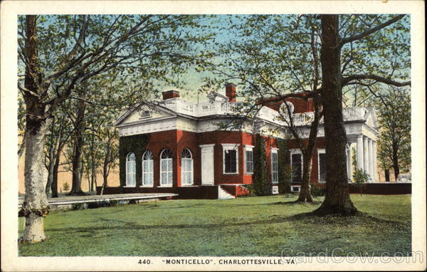 Monticello, Home of Thomas Jefferson Charlottesville Virginia