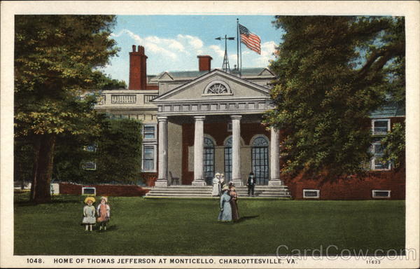 Home of Thomas Jefferson at Monticello Charlottesville Virginia