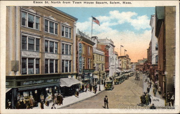 Essex St. North from Town House Square Salem Massachusetts