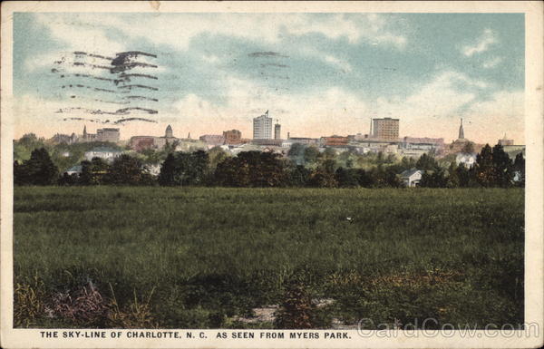 The Sky Line as Seen From Myers Park Charlotte North Carolina