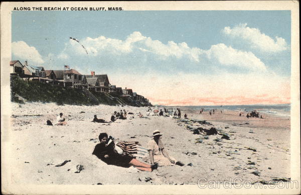 Along the Beach Ocean Bluff Massachusetts