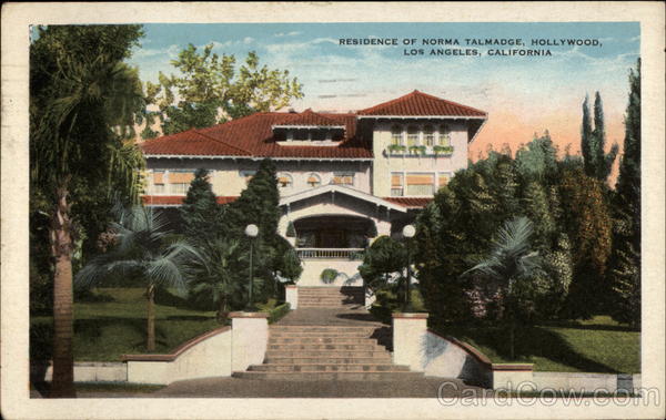 Residence of Norma Talmadge, Hollywood Los Angeles California
