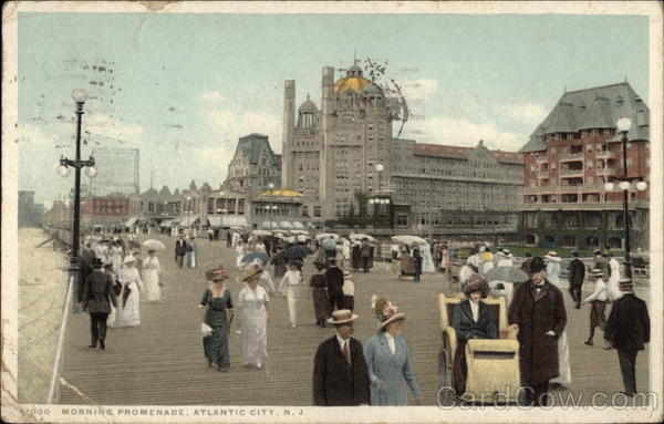 Morning Promenade Atlantic City New Jersey