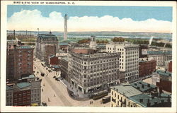 Bird's Eye view of Washington Postcard