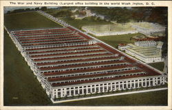 The War and Navy Building, Largest office building in the world Postcard
