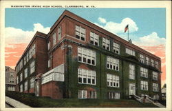 Washington Irving High School Postcard
