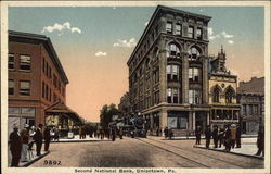 Second National Bank Uniontown, PA Postcard Postcard